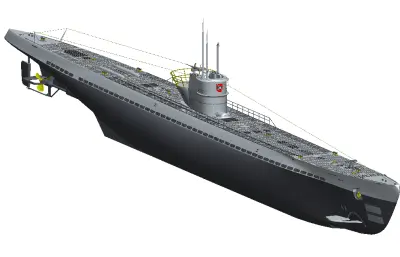 Type IXD2 Submarine太平洋潜艇