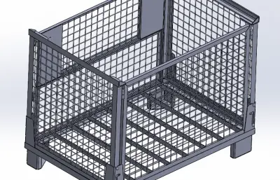 可折叠网格盒托盘