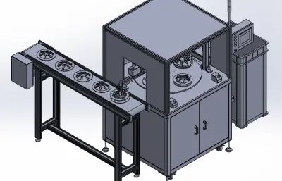 轮盘法兰组装机