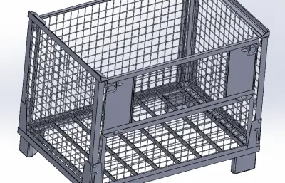 可折叠网格盒托盘