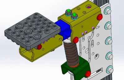 负荷传感器的刹车踏板模型