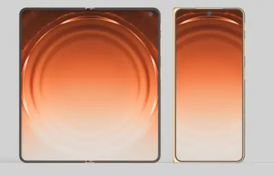 OPPO Find N6手机C4D,Keyshot模型(网盘下载)