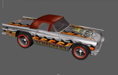 赛车汽车 狂野跑车 卡通汽车