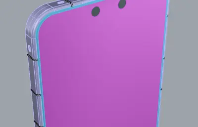 华为Mate 80 Pro Max手机外观模型,包含贴图