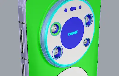 华为Mate 80 Pro Max手机外观模型,包含贴图