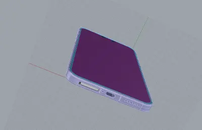 华为Mate 80 Pro Max手机外观模型,包含贴图