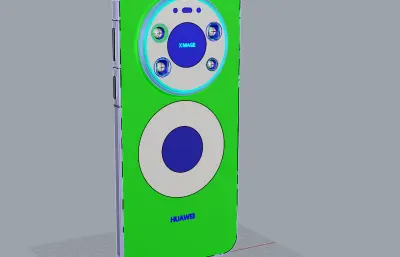 华为Mate 80 Pro Max手机外观模型,包含贴图