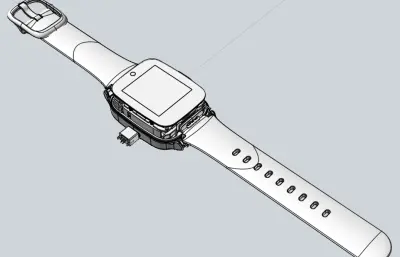 智能手表 儿童手表stp模型