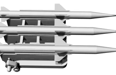 防空系统 火箭弹摆件模型