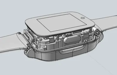 智能手表 儿童手表stp模型
