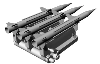 防空系统 火箭弹摆件模型