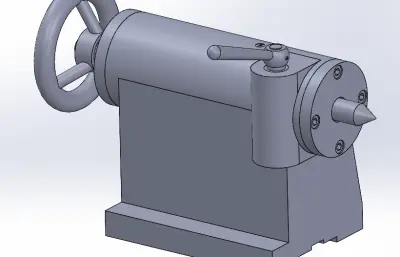 车床尾座自动进给钻镗轴孔