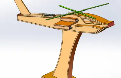 直升机模型摆件