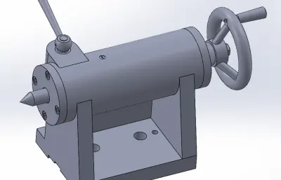 车床尾座自动进给钻镗轴孔