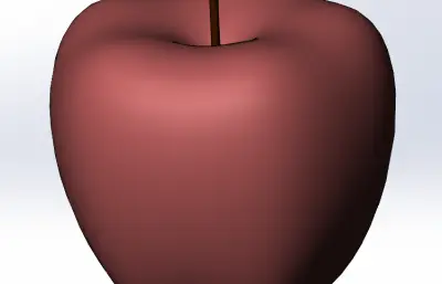 SolidWorks曲面苹果