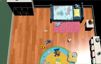 卡通房间 卡通儿童卧室