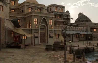 沙漠港口 中东城市+港口