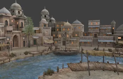 沙漠港口 中东城市+港口