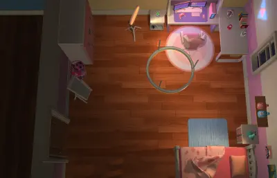 卡通房间 卡通卧室 电竞房