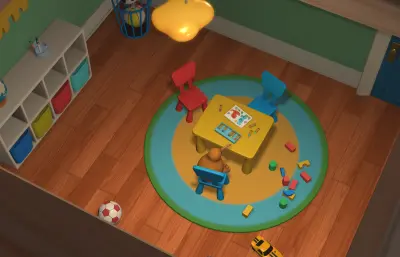 卡通房间 卡通儿童卧室