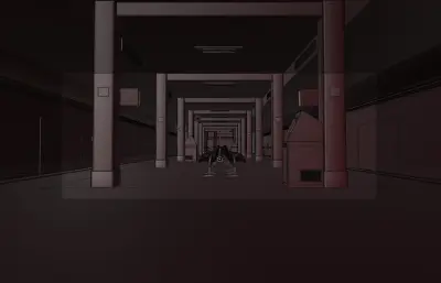 地铁站内部精细场景blender模型