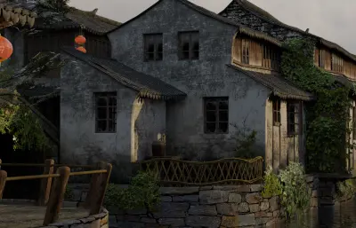 江南水乡 江南古镇场景