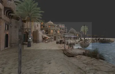 沙漠港口 中东城市+港口