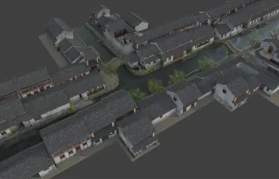 江南水乡 江南古镇场景