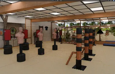 武术道场 练功房 练武房