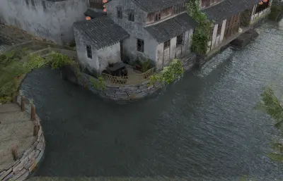 江南水乡 江南古镇场景