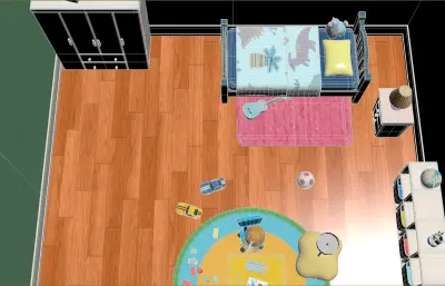 卡通房间 卡通儿童卧室