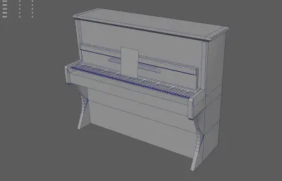 破旧钢琴 老式古董钢琴 复古钢琴
