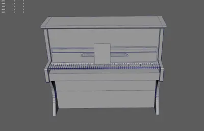 破旧钢琴 老式古董钢琴 复古钢琴