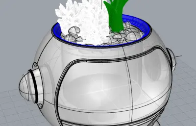 桌面绿植,小花盆,智能盆栽