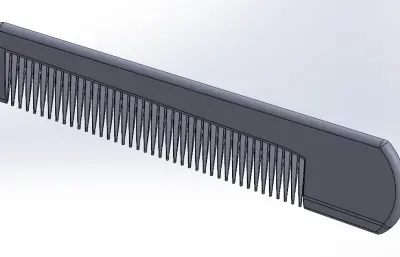 简约梳子产品设计