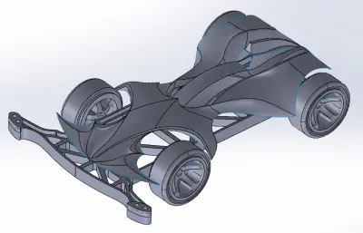 四驱车小玩具模型