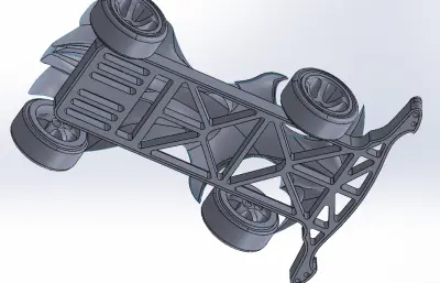 四驱车小玩具模型