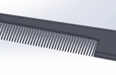 简约梳子产品设计