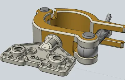 带连接板活动管扣扣件