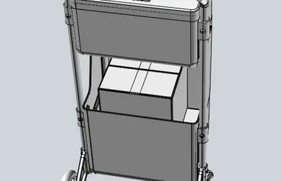 工具箱手推车模型