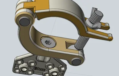 带连接板活动管扣扣件