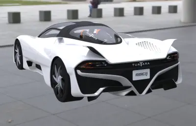 SSC大蜥蜴顶级极速超跑汽车,带内饰