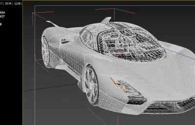SSC大蜥蜴顶级极速超跑汽车,带内饰