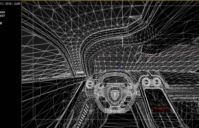 SSC大蜥蜴顶级极速超跑汽车,带内饰