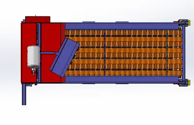 马铃薯种薯切割机,切割段组装