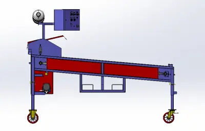 马铃薯种薯切割机,切割段组装