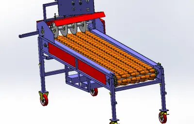 马铃薯种薯切割机,切割段组装