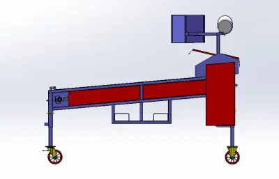 马铃薯种薯切割机,切割段组装