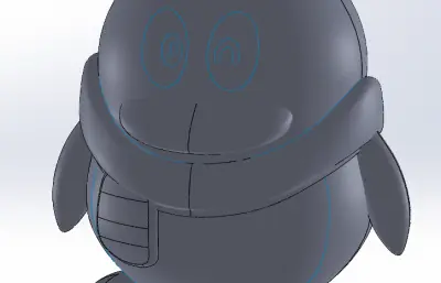 装饰品企鹅模型