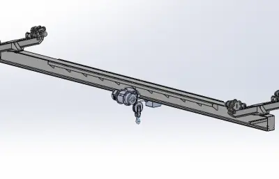 单梁起重机模型